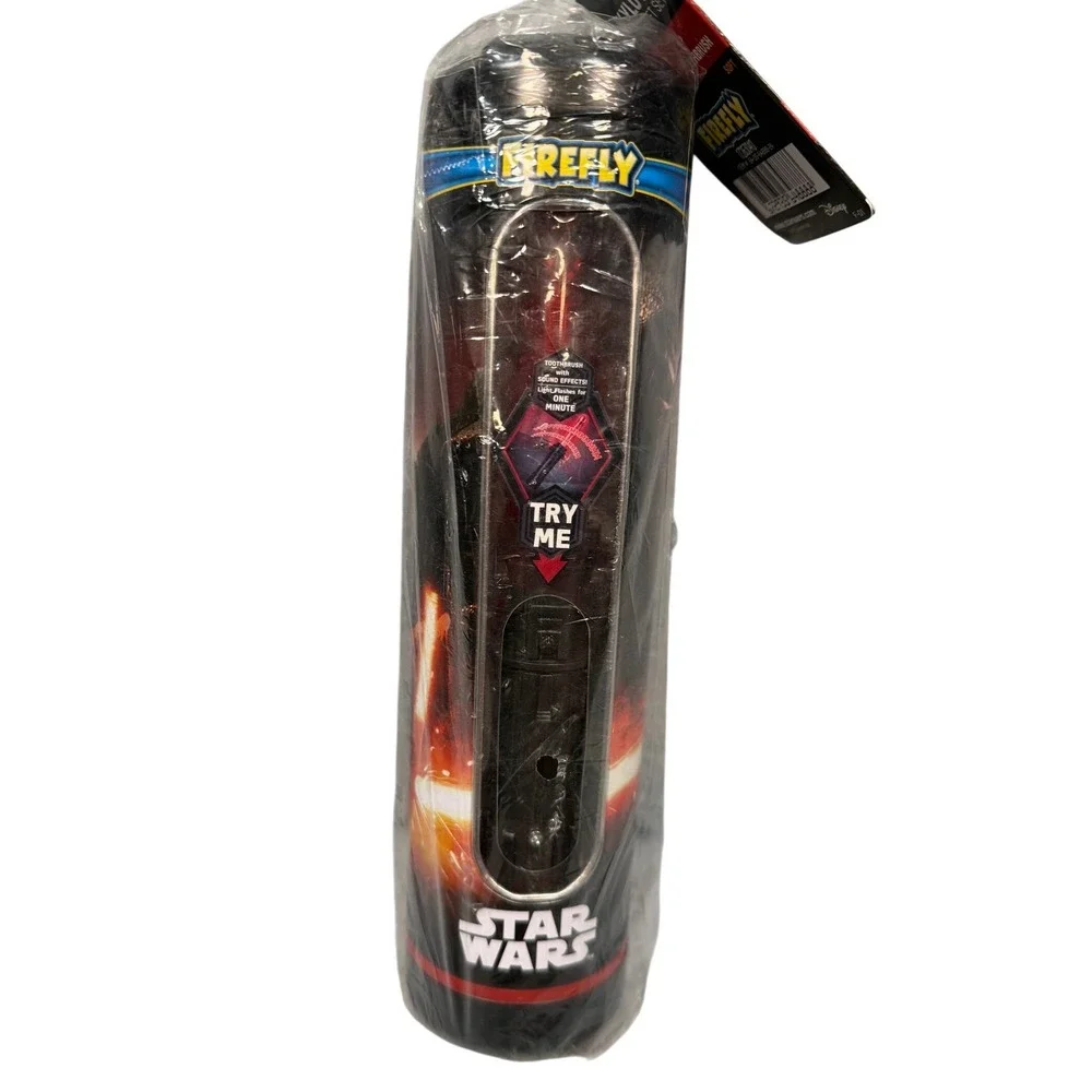 Firefly Star‎ Wars Kylo Ren Lightsaber Light-Up Timer Electronuc Toothbrush NWT